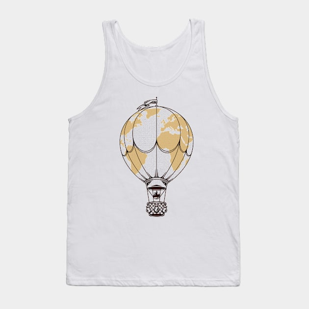 Air Balloon World Adventures Tank Top by Alundrart